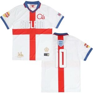 England International Team Men's Headgear Classics 1990 World Cup Soccer Jersey